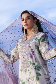 NUREH Aman Embroidered Luxury Lawn Unstitched 3Pc Suit NE-231