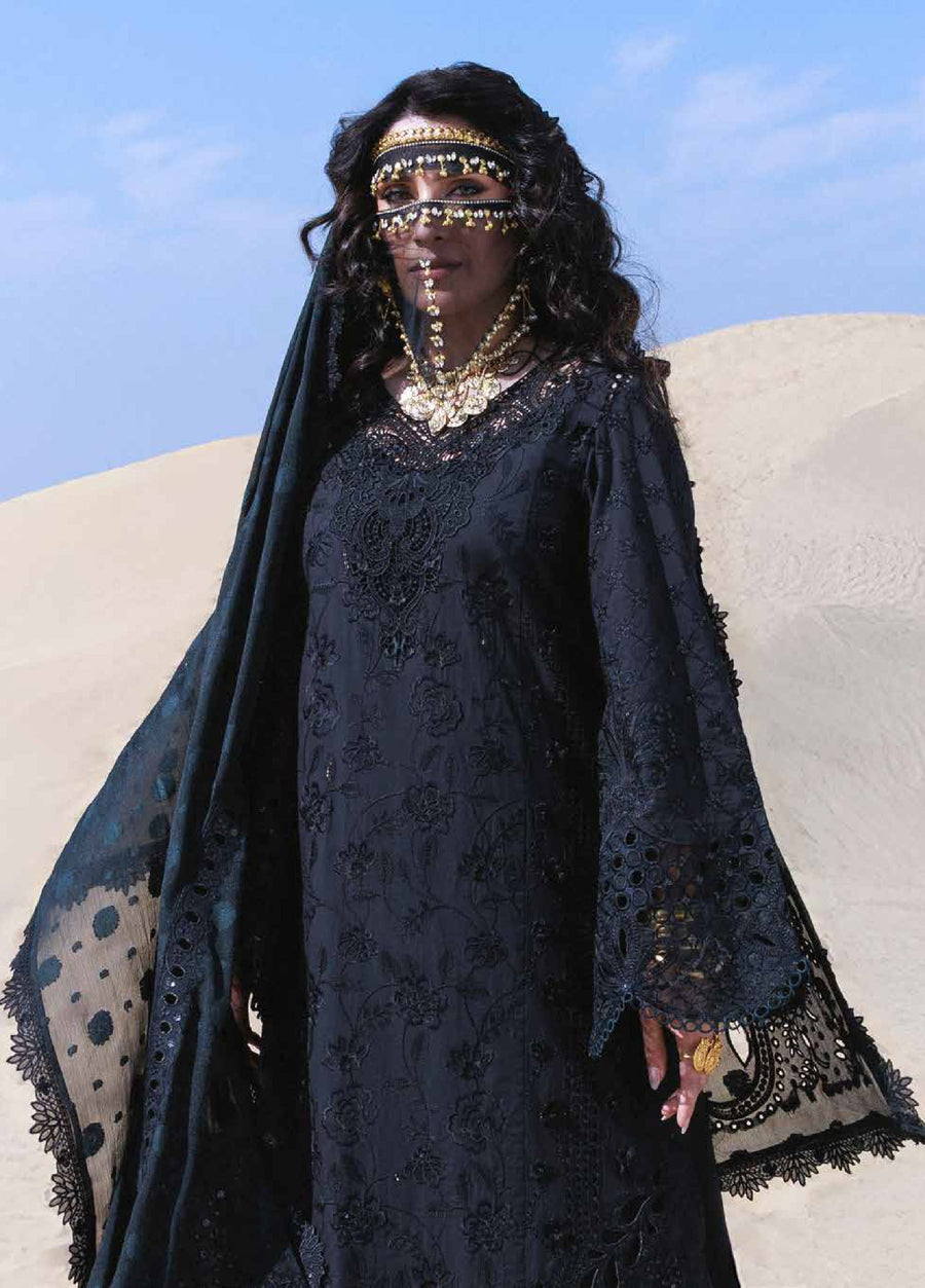 NUREH Aman Embroidered Luxury Lawn Unstitched 3Pc Suit NE-233