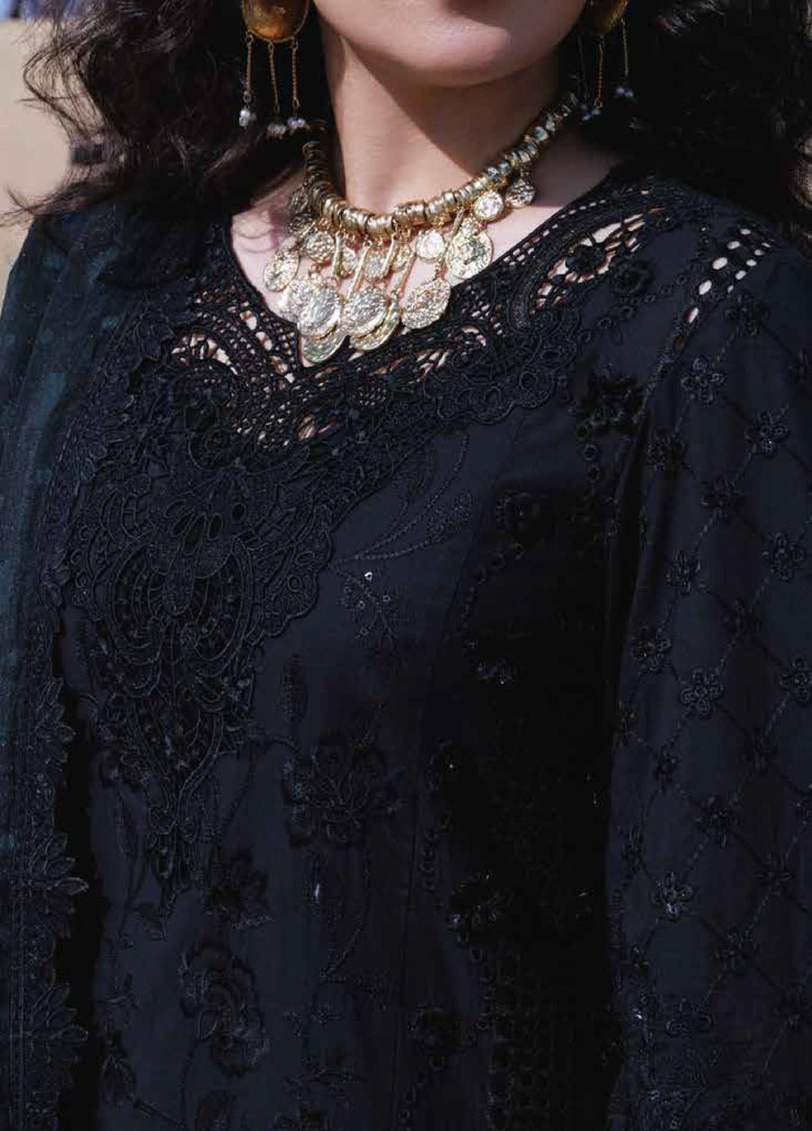 NUREH Aman Embroidered Luxury Lawn Unstitched 3Pc Suit NE-233