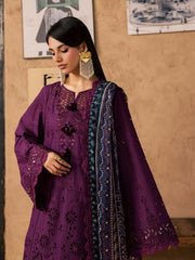 NUREH Bazar Unstitched Embroidered Chikankari Doriya Lawn 3Pc Suit NE-240