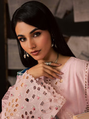 NUREH Bazar Unstitched Embroidered Chikankari Doriya Lawn 3Pc Suit NE-241