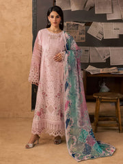 NUREH Bazar Unstitched Embroidered Chikankari Doriya Lawn 3Pc Suit NE-241