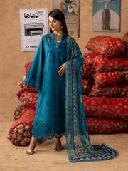 NUREH Bazar Unstitched Embroidered Chikankari Doriya Lawn 3Pc Suit NE-242