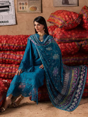 NUREH Bazar Unstitched Embroidered Chikankari Doriya Lawn 3Pc Suit NE-242