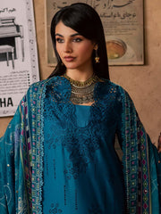 NUREH Bazar Unstitched Embroidered Chikankari Doriya Lawn 3Pc Suit NE-242
