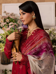 NUREH Bazar Unstitched Embroidered Chikankari Doriya Lawn 3Pc Suit NE-243