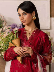 NUREH Bazar Unstitched Embroidered Chikankari Doriya Lawn 3Pc Suit NE-243