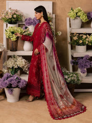 NUREH Bazar Unstitched Embroidered Chikankari Doriya Lawn 3Pc Suit NE-243