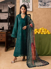 NUREH Bazar Unstitched Embroidered Chikankari Doriya Lawn 3Pc Suit NE-244
