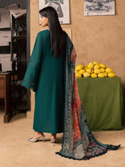 NUREH Bazar Unstitched Embroidered Chikankari Doriya Lawn 3Pc Suit NE-244