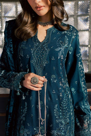 NUREH Exclusive Embroidered Leather Peach Unstitched 3Pc Suit NE-282