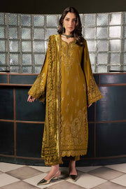 NUREH Exclusive Embroidered Leather Peach Unstitched 3Pc Suit NE-283