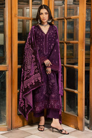 NUREH Exclusive Embroidered Leather Peach Unstitched 3Pc Suit NE-284