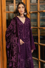 NUREH Exclusive Embroidered Leather Peach Unstitched 3Pc Suit NE-284