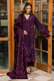 NUREH Exclusive Embroidered Leather Peach Unstitched 3Pc Suit NE-284