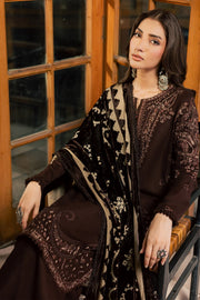 NUREH Exclusive Embroidered Leather Peach Unstitched 3Pc Suit NE-285