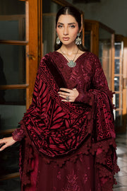 NUREH Exclusive Embroidered Leather Peach Unstitched 3Pc Suit NE-286