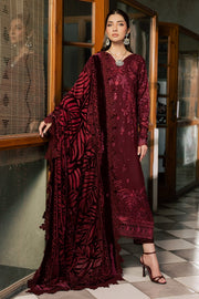 NUREH Exclusive Embroidered Leather Peach Unstitched 3Pc Suit NE-286
