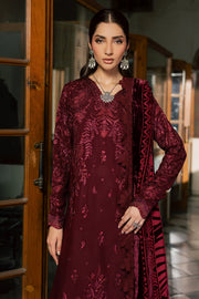 NUREH Exclusive Embroidered Leather Peach Unstitched 3Pc Suit NE-286