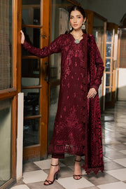 NUREH Exclusive Embroidered Leather Peach Unstitched 3Pc Suit NE-286
