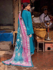 NUREH Bazaar Embroidered Chikankari Khaddar Unstitched 3Pc Suit NE-47