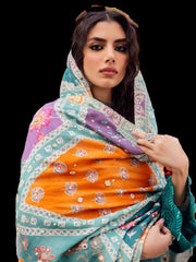 NUREH Bazaar Embroidered Chikankari Khaddar Unstitched 3Pc Suit NE-51