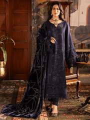 NUREH Exclusive Embroidered Peach Leather Unstitched 3Pc Suit NE-65