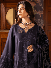 NUREH Exclusive Embroidered Peach Leather Unstitched 3Pc Suit NE-65