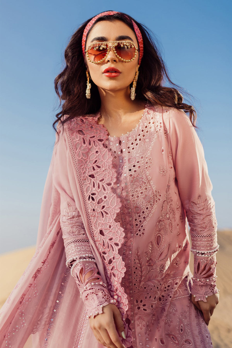 Nureh Sehra Embroidered Swiss Lawn Unstitched 3Pc Suit NE-73 CARNIVAL