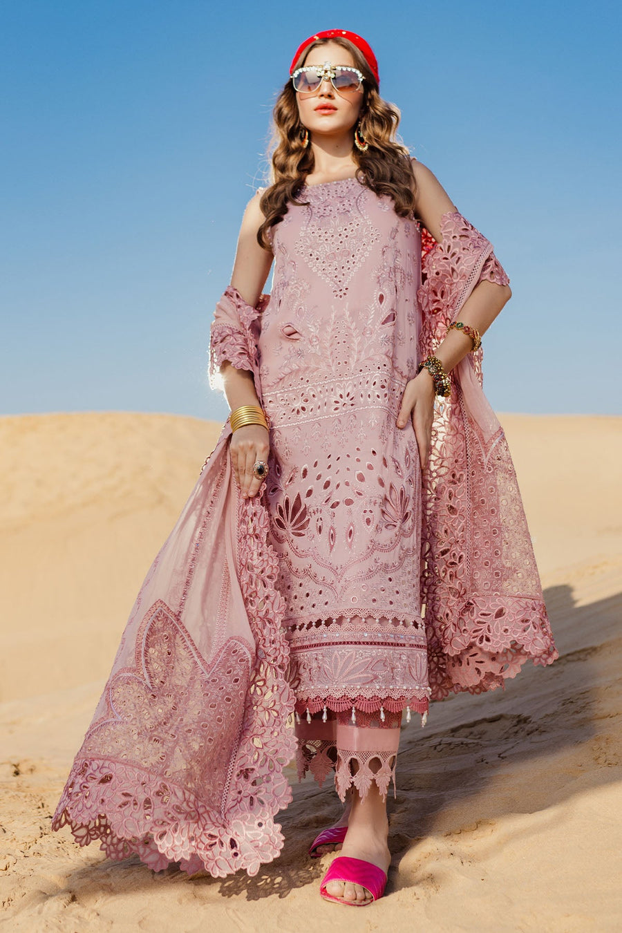 Nureh Sehra Embroidered Swiss Lawn Unstitched 3Pc Suit NE-73 CARNIVAL