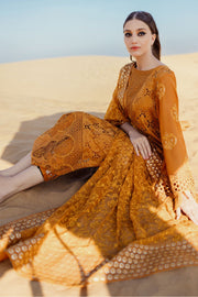 Nureh Sehra Embroidered Swiss Lawn Unstitched 3Pc Suit NE-75 MEEHA