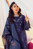 Nureh Sehra Embroidered Swiss Lawn Unstitched 3Pc Suit NE-77 NILE BLUE