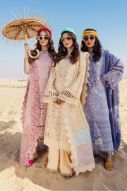 Nureh Sehra Embroidered Swiss Lawn Unstitched 3Pc Suit NE-80 CAMEO