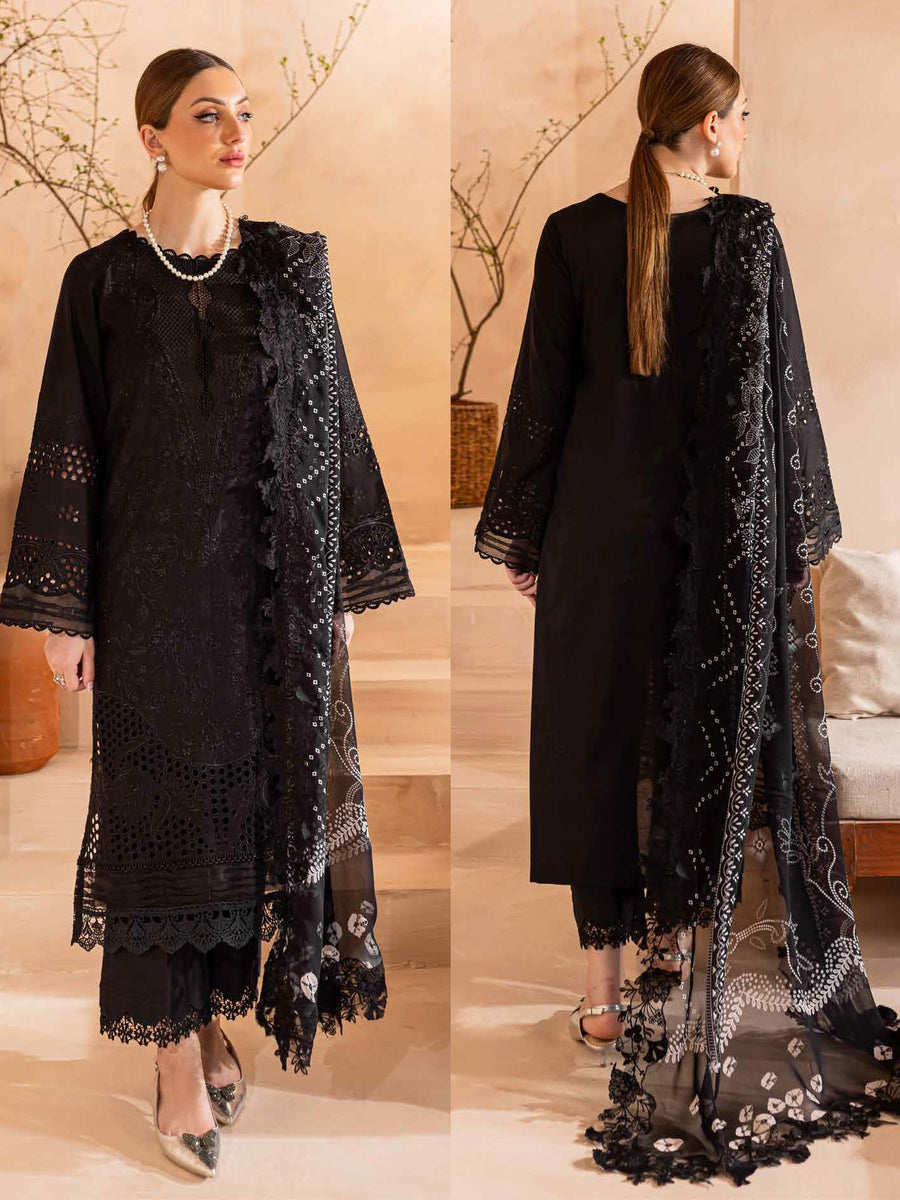 Nureh Koyal Embroidered Luxury Lawn Unstitched 3Pc Suit NE-95