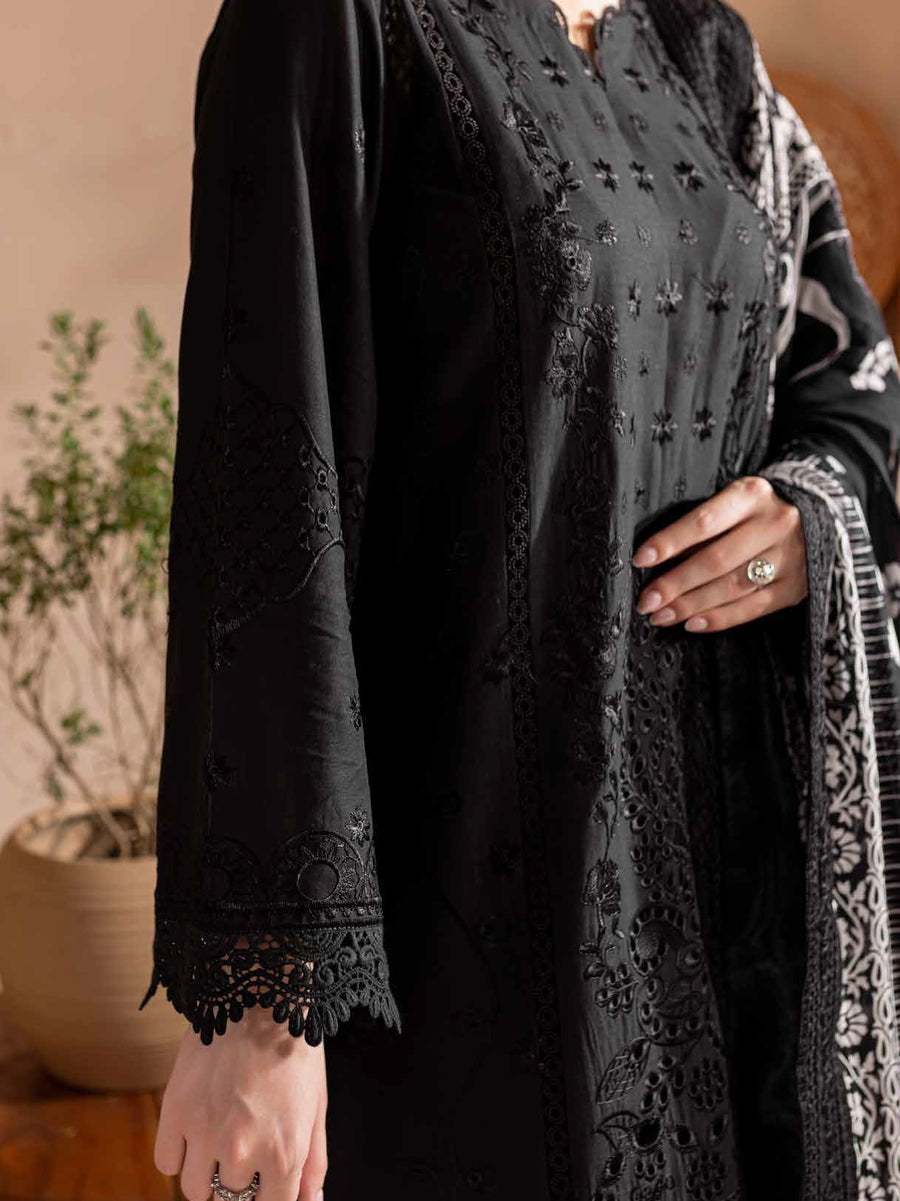 Nureh Koyal Embroidered Luxury Lawn Unstitched 3Pc Suit NE-96