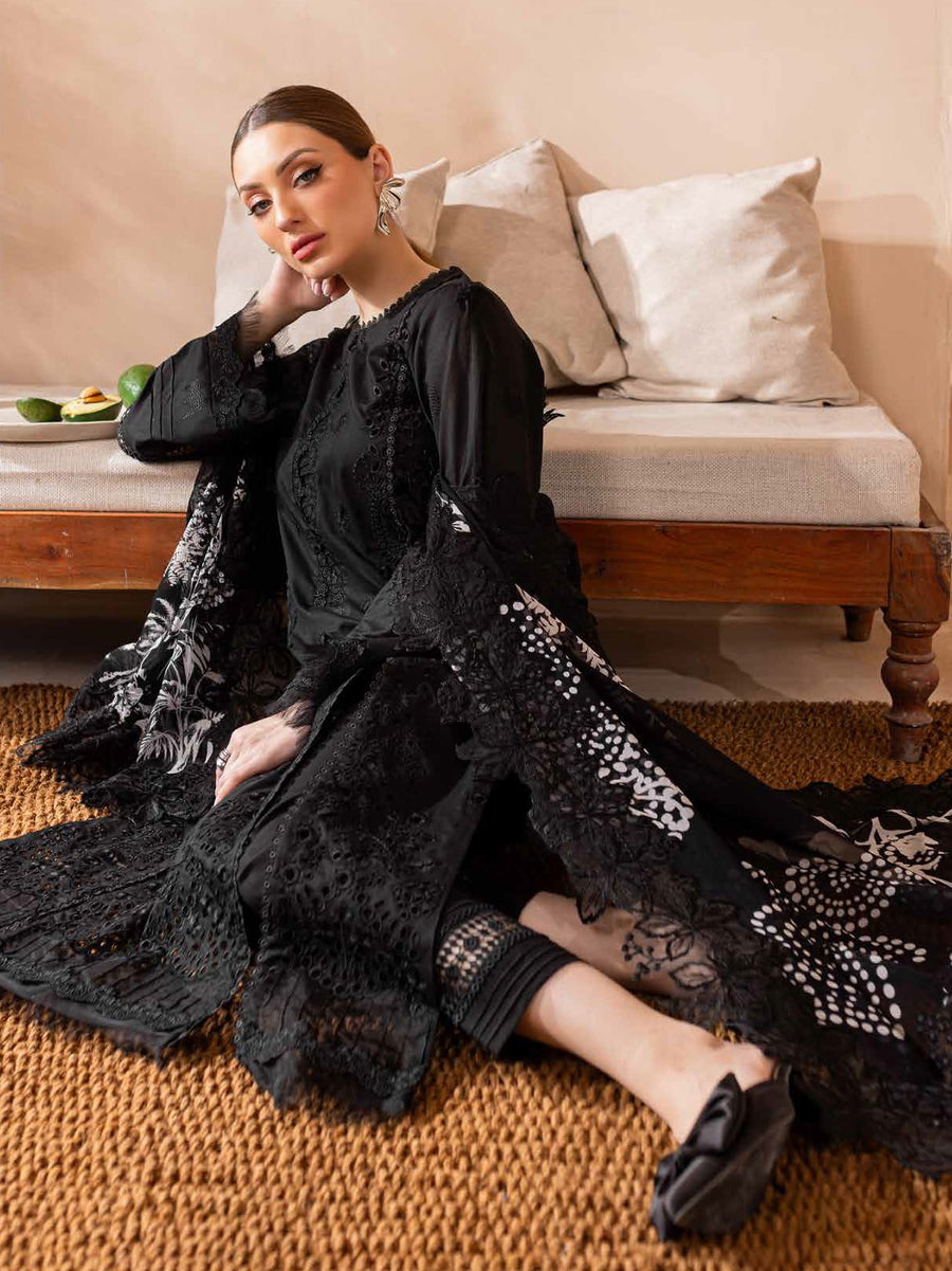 Nureh Koyal Embroidered Luxury Lawn Unstitched 3Pc Suit NE-97