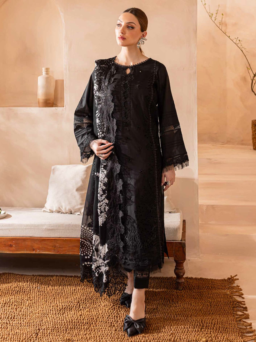 Nureh Koyal Embroidered Luxury Lawn Unstitched 3Pc Suit NE-97