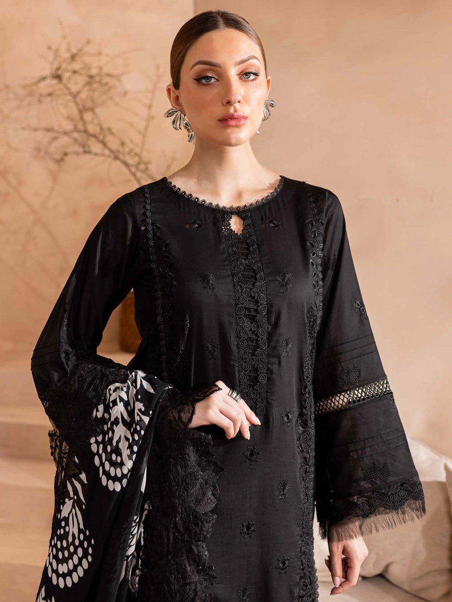 Nureh Koyal Embroidered Luxury Lawn Unstitched 3Pc Suit NE-97