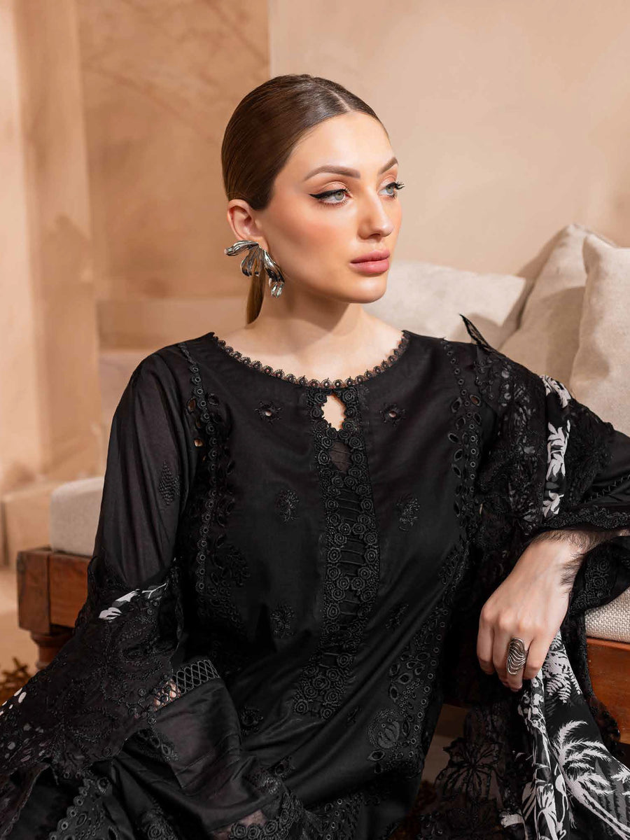 Nureh Koyal Embroidered Luxury Lawn Unstitched 3Pc Suit NE-97