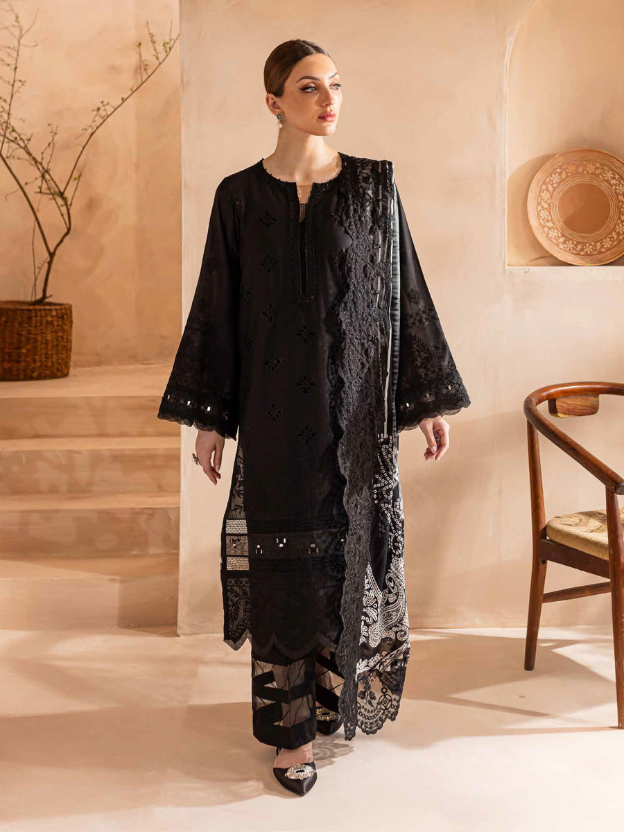 Nureh Koyal Embroidered Luxury Lawn Unstitched 3Pc Suit NE-99
