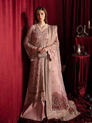 Nureh Elanora Embroidered Chiffon Unstitched 3Pc Suit NEL-41 Water Lilly