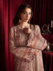 Nureh Elanora Embroidered Chiffon Unstitched 3Pc Suit NEL-41 Water Lilly