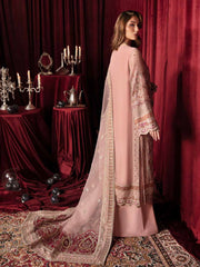 Nureh Elanora Embroidered Chiffon Unstitched 3Pc Suit NEL-41 Water Lilly