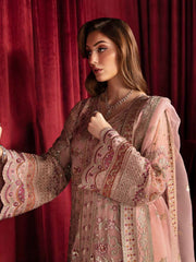 Nureh Elanora Embroidered Chiffon Unstitched 3Pc Suit NEL-41 Water Lilly