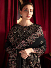 Nureh Elanora Embroidered Organza Unstitched 3Pc Suit NEL-42 Rose