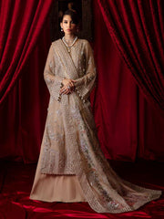 Nureh Elanora Embroidered Chiffon Unstitched 3Pc Suit NEL-48