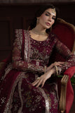 Nureh Elanora Embroidered Luxury Chiffon Unstitched 3Pc Suit NEL-72