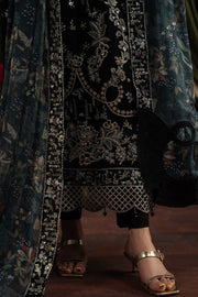 Nureh Elanora Embroidered Luxury Chiffon Unstitched 3Pc Suit NEL-75