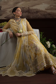 Nureh Elanora Embroidered Luxury Chiffon Unstitched 3Pc Suit NEL-76