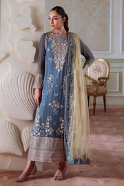 Nureh Elanora Embroidered Luxury Chiffon Unstitched 3Pc Suit NEL-82